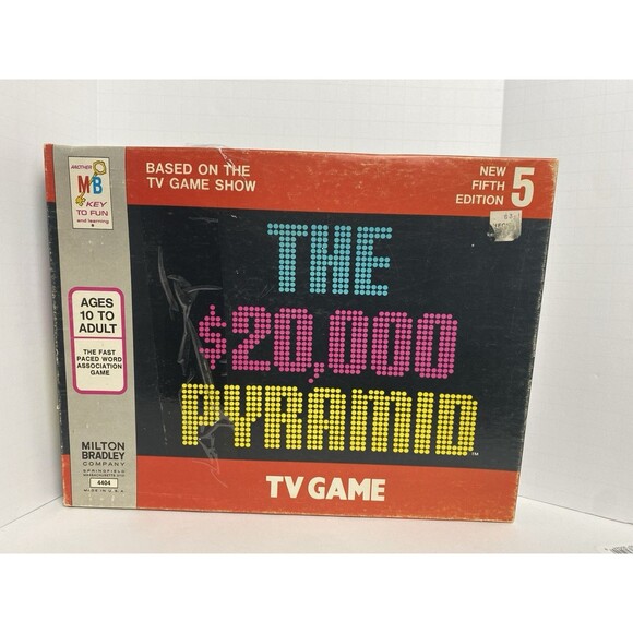 Vintage $20,000 Pyramid Game New Fifth Edition Milton Bradley Some Unused - Picture 1 of 6